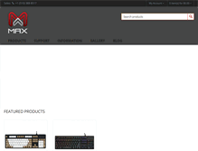 Tablet Screenshot of maxkeyboard.com